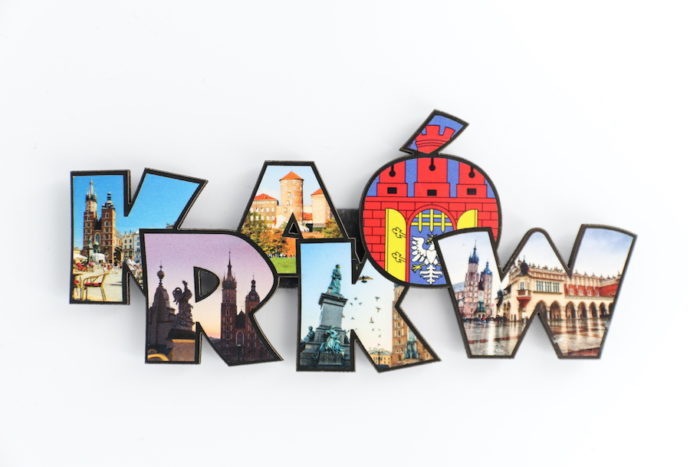 Magnesy pamiątkowe: Nazwa Miasta Kraków - imagnes.pl