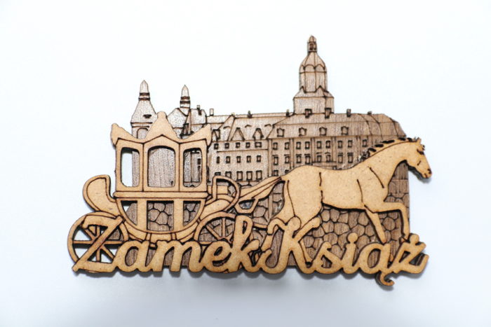 Magnesy pamiątkowe: Zamek Książ wersja 4 - imagnes.pl