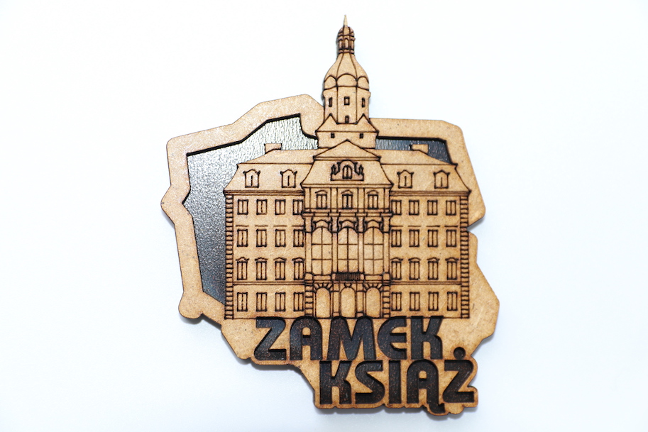 Magnesy pamiątkowe: Zamek Książ wersja 5 - imagnes.pl