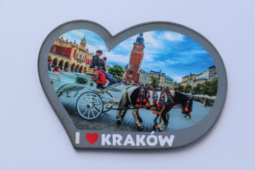 Magnesy pamiątkowe: I love Kraków Powóz - imagnes.pl