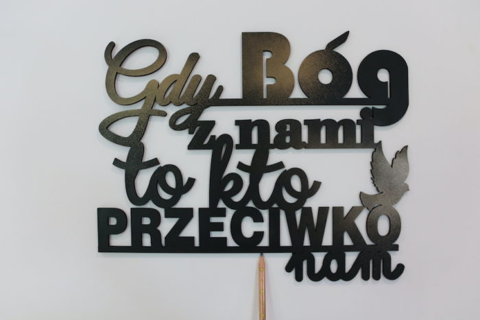 Napisy 3D - Gdy Bóg z nami, to kto przeciwko nam - imagnes.pl